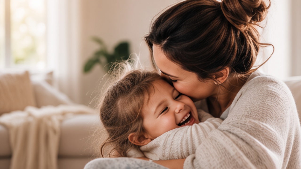 Madre e hija en un abrazo